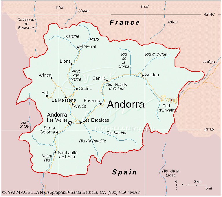 La Massana Map